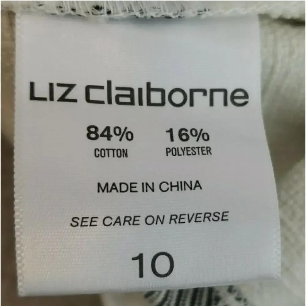 Liz Claiborne Cotton Striped Shorts Size 10